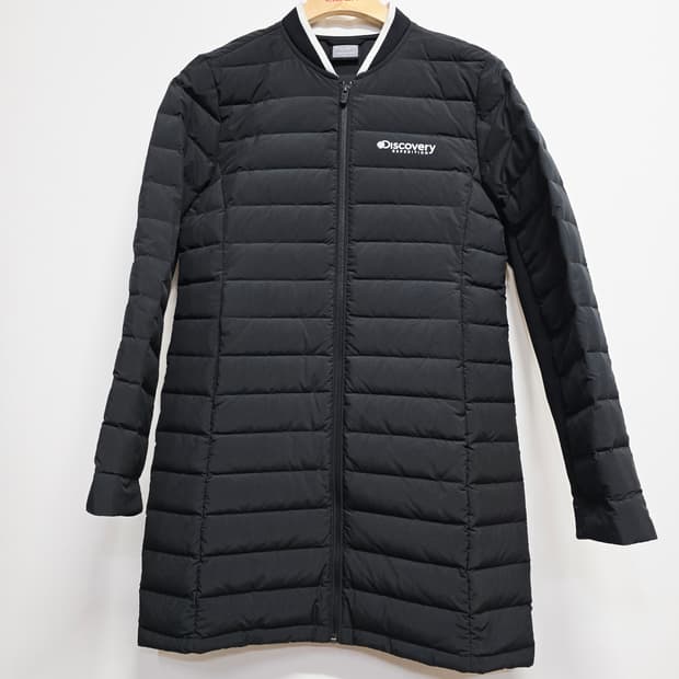 디스커버리 구스다운롱패딩 블랙 90