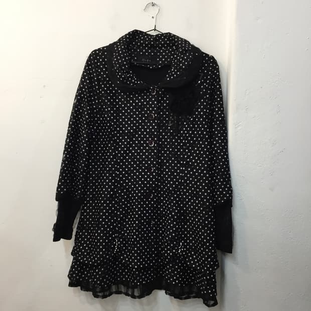 빈티지 도트 레이스 원피스 자켓