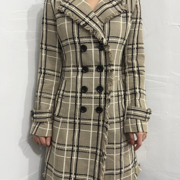 grace class check button jacket