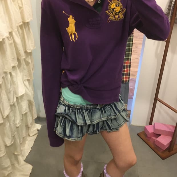 폴로 보라 빅포니 카라 롱슬리브