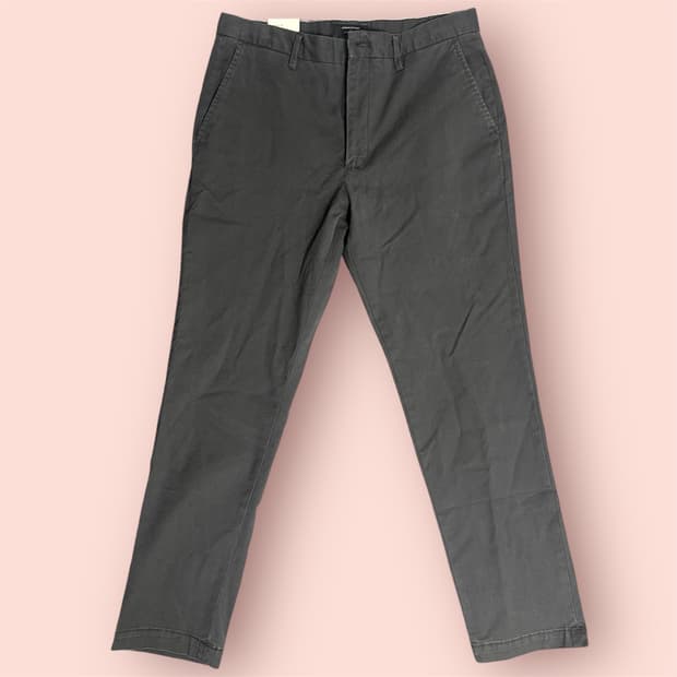 (새상품) 바나나 리퍼블릭 슬림 치노 팬츠 32x30 다크 그레이