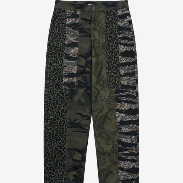 아조바이아조 패턴 믹스드 팬츠