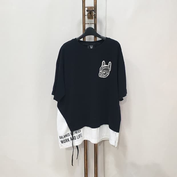 라이프워크 여성 레이어드 반팔티셔츠 F