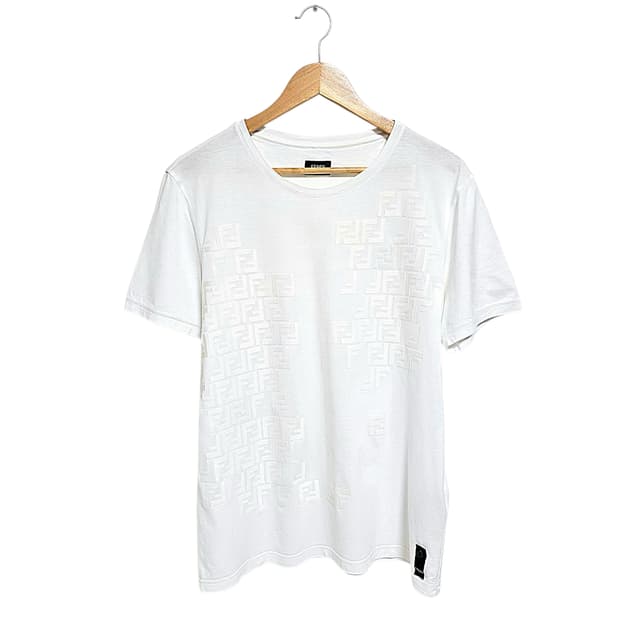 펜디 FF 로고패치 반팔 티셔츠