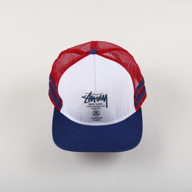 [데드스탁] 스투시 월드투어 메쉬 트러커캡 모자