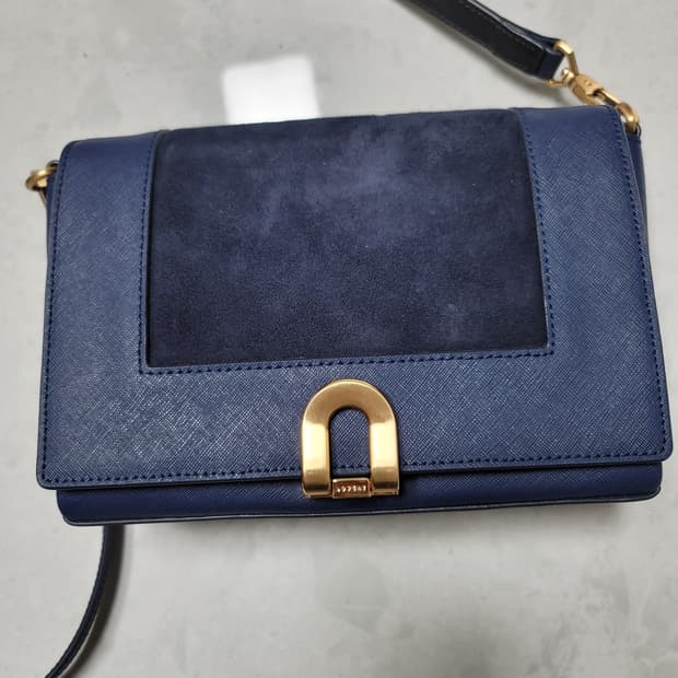 러브캣 그랑보네르 숄더백  가죽+스웨이드 상태극상

