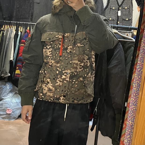 노스페이스 카모 하이벤트 퍼 다운 패딩자켓