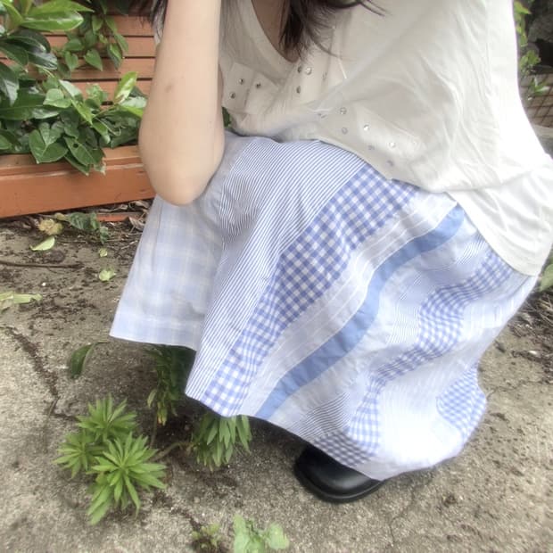 Comme des garçons shirt midi skirt 