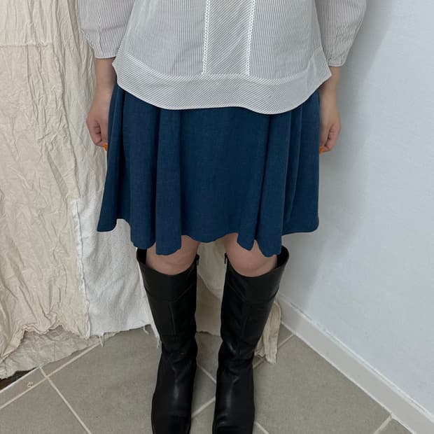 {dead stock} ungrid linen skirt