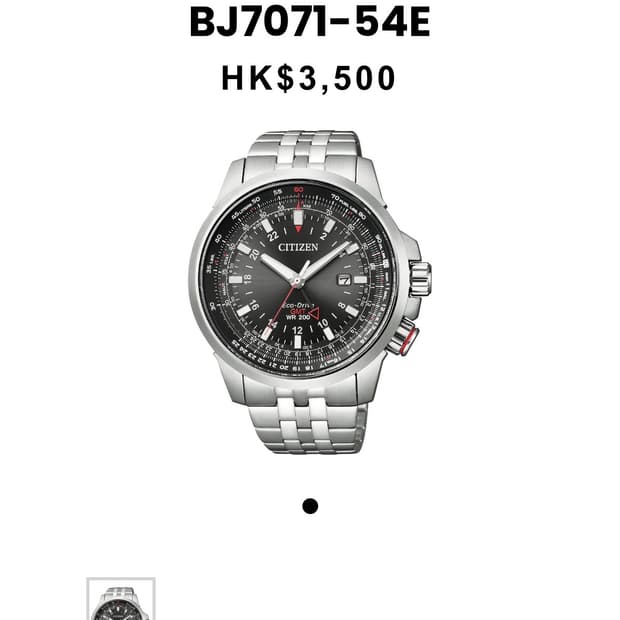 시티즌 에코드라이브 파일럿 프로마스터 