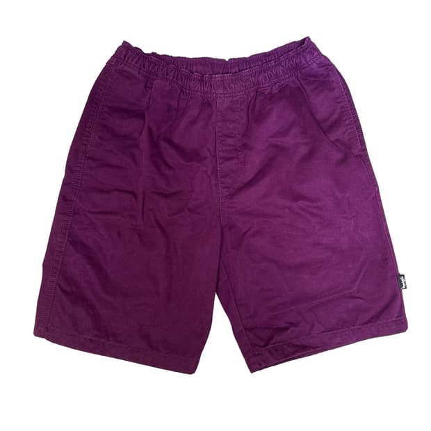스투시 STUSSY 브러쉬드 비치 쇼츠 Beach shorts 플럼 M