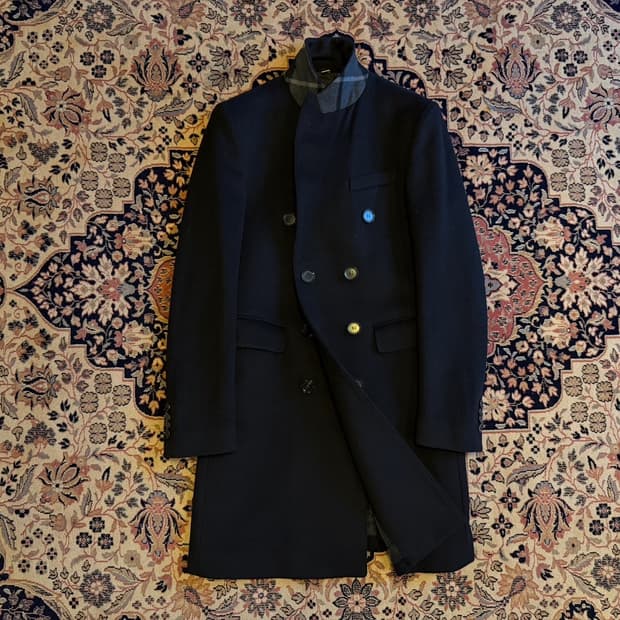 버버리 더블브레스티드 코트 남성100