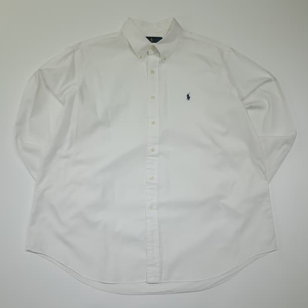 CK019 2XL 폴로 00s 버튼다운 화이트 셔츠 남방