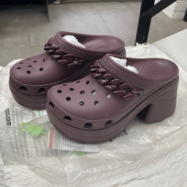 크록스 ) 크록스 사이렌 클로그 / 다크체리/ 버건디 