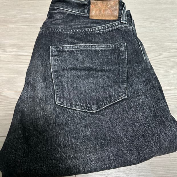 슈가케인 1947H 블랙 워싱 데님 레귤러 스트레이트