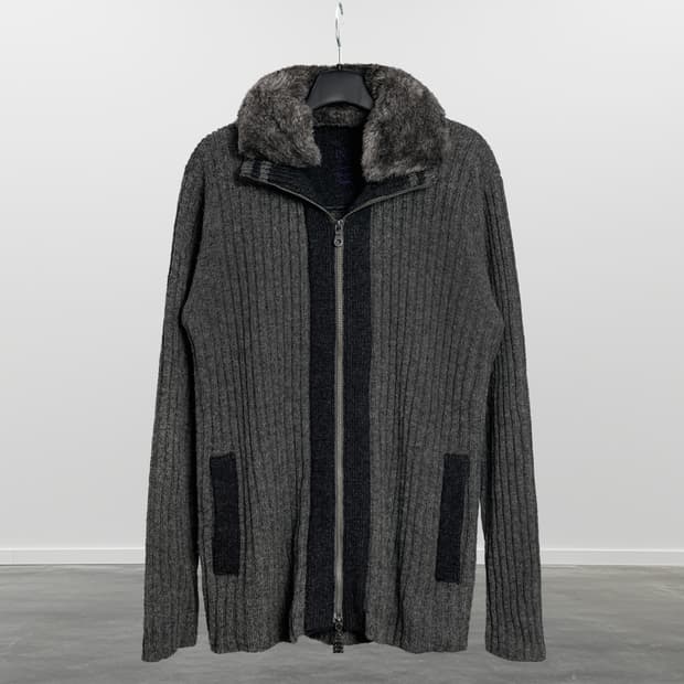 KENT&CURWEN 울 니트 집업 