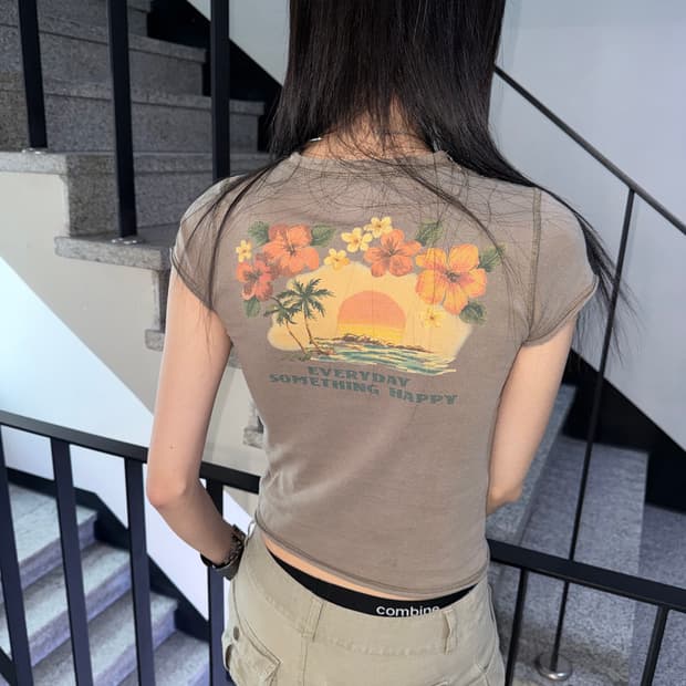 grunge hawaii t-shirt