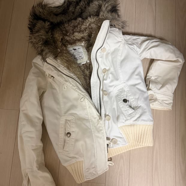 abercrombie&fitch fur hood jumper