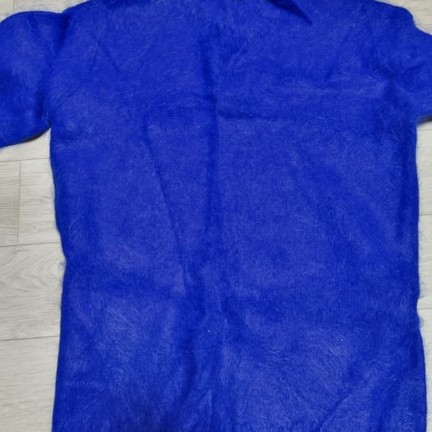 듀드나인 앙고라 니트 코발트블루 s