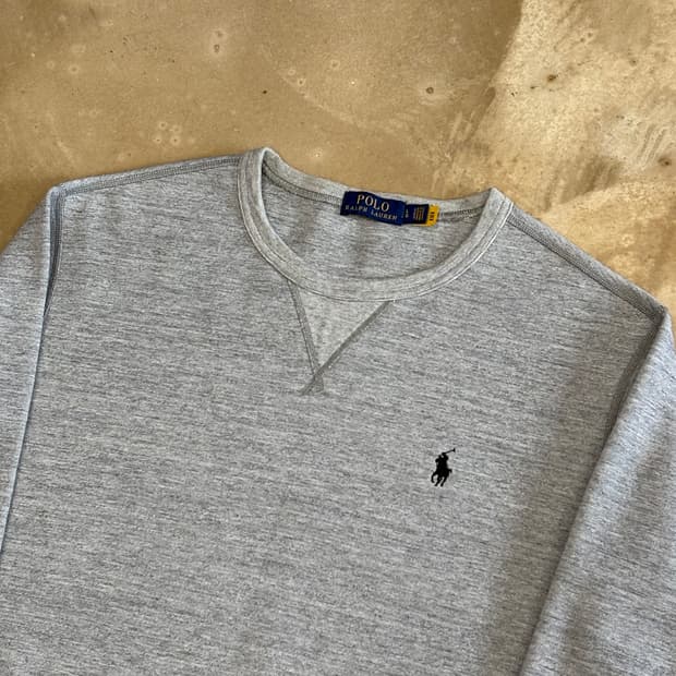 L 폴로랄프로렌 그레이 맨투맨