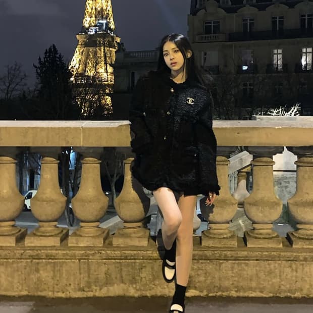 앤틱 트위드 자켓 블랙 Antique Tweed Jacket