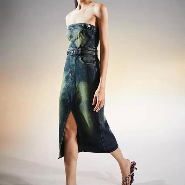 jaded london 투웨이 데님 원피스