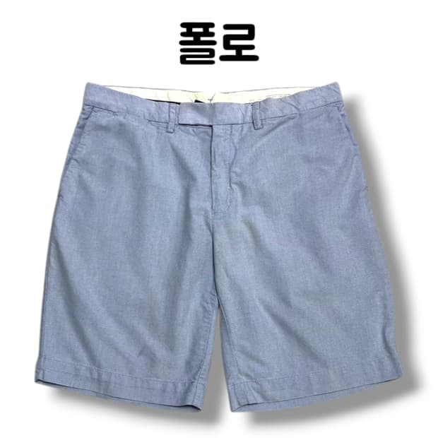 폴로랄프로렌 스카이블루 코튼 하프 팬츠 사이즈 34
