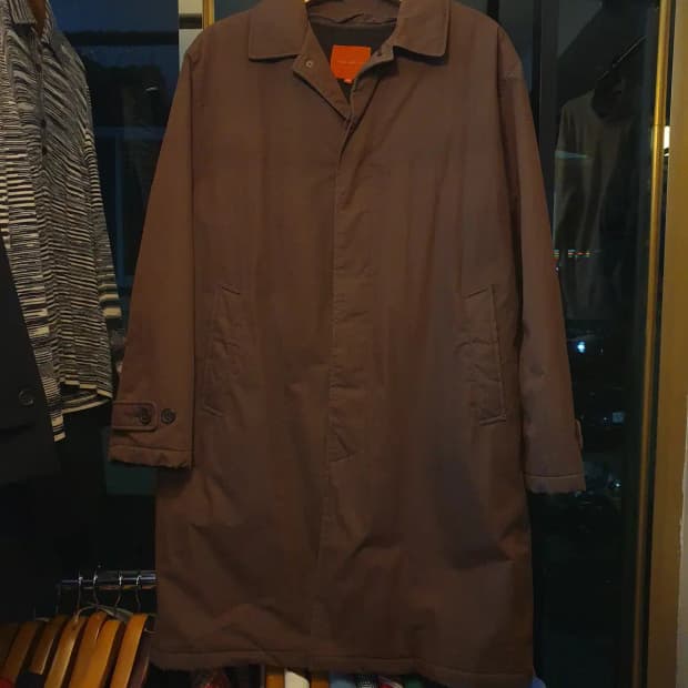 카루소 안감 분리가능 싱글 버튼 롱 자켓 코트 100사이즈