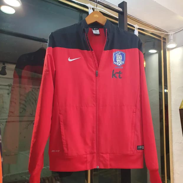 대장급 XL사이즈 나이키 한국 패치 자수 국대 집업 바람막이 트랙탑 자켓