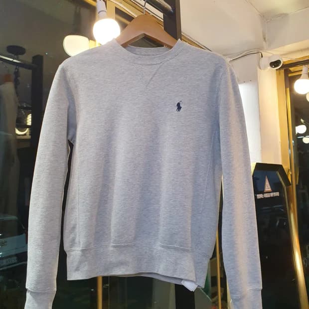 XS사이즈 폴로 랄프로렌 여성용 네이비 포니 기모 맨투맨 스웨트셔츠