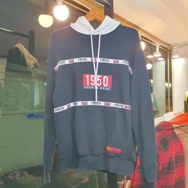 헤드X로맨틱크라운 콜라보레이션 디자인 라이닝 후드 L사이즈