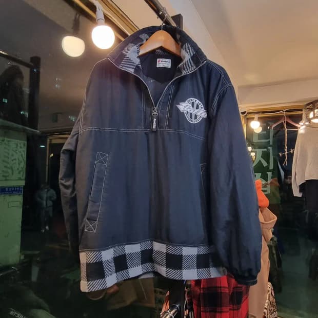 올드스쿨 끝판왕 이탈리아 로또 아노락 웜업 실사이즈 105~110