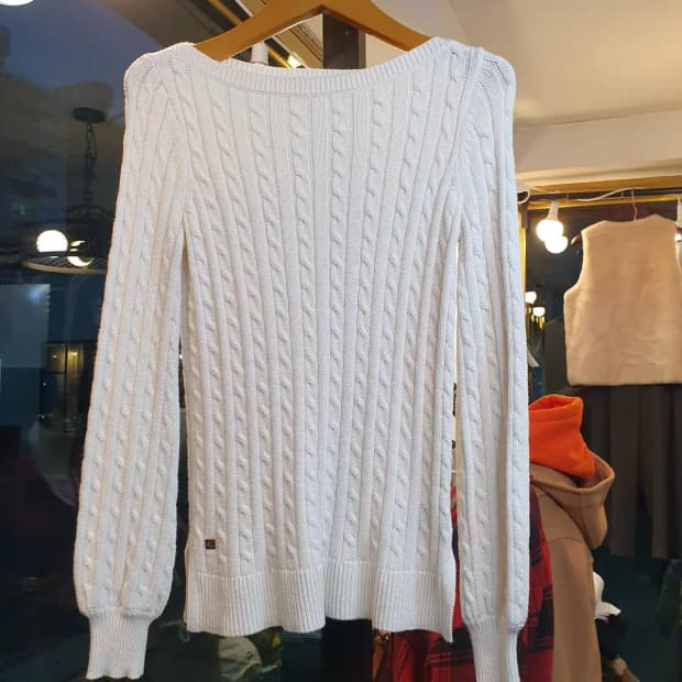 폴로 랄프로렌 클래식 꽈배기 패턴 니트 실사이즈 55