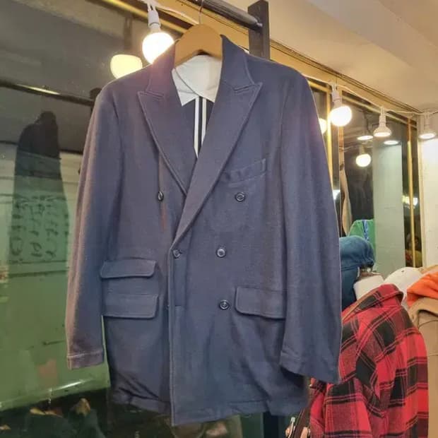 퍼스트패턴 샌프란시스코마켓 별주 M사이즈 울 코튼 혼방 자켓 블레이저