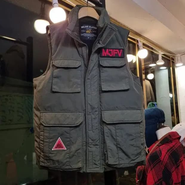 올드스쿨 끝판왕 대장급 마자플라바 95사이즈 오리털 덕다운 패딩조끼 패쪼