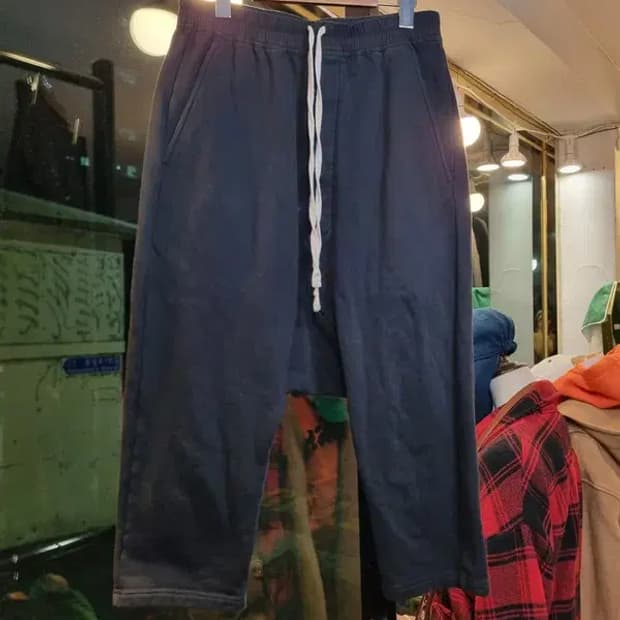 릭오웬스 다크쉐도우 L사이즈 롱 스트링 고프코어 배기팬츠