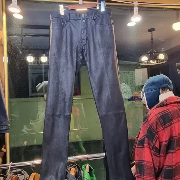 대장급 앤 드뮐미스터 고딕 리얼레더팬츠 32사이즈