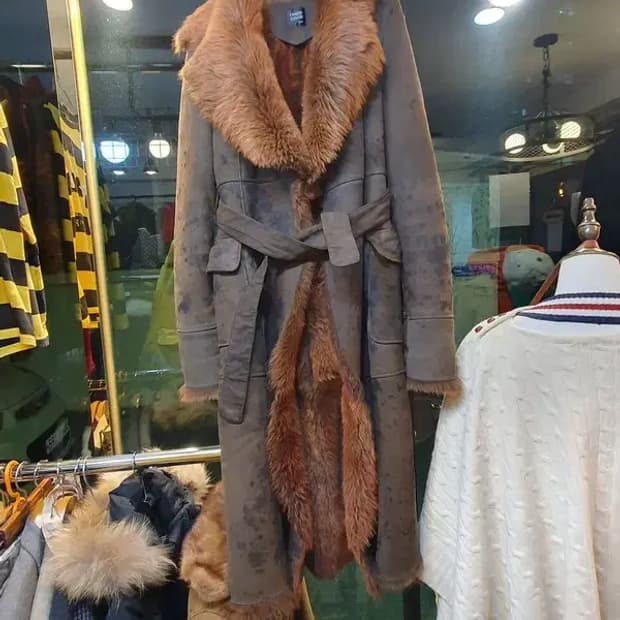 엔리코 코베리 Y2K 락시크 펑크 고스 양가죽 양털 무스탕