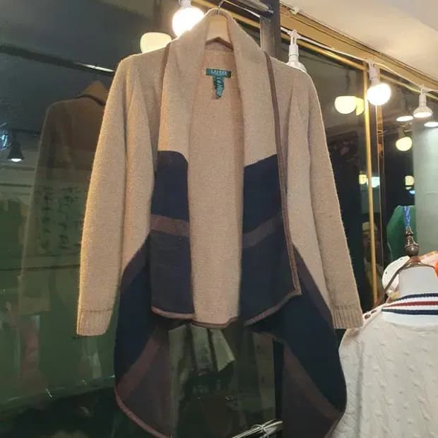 폴로 랄프로렌 울 앙고라 판초 망토 케이프 가디건 M/L사이즈