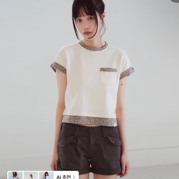 오피쉬 플랩 포켓 카브라 쇼츠 그레이 1