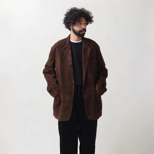 24aw SHEEP LEATHER 2B SUEDE jkt