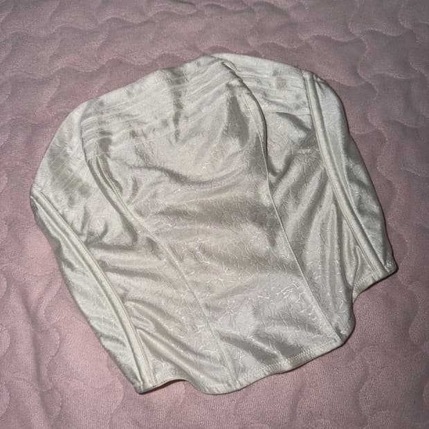 화이트 코르셋 탑 웨딩 빈티지 