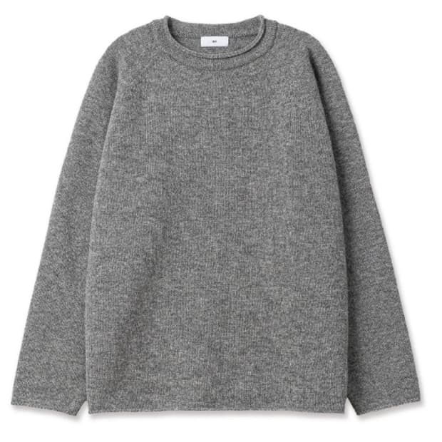 [SEW] 스테디에브리웨어 셔틀랜드 울 빈티지 롤 넥 니트 (플란넬 그레