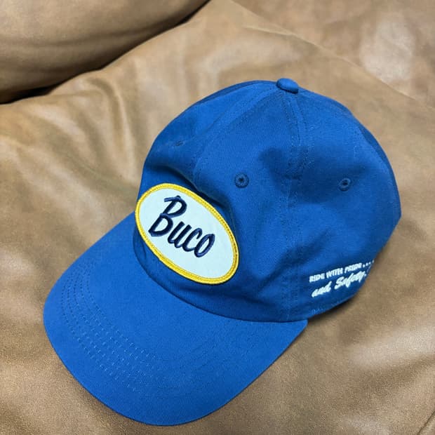 부코 로고 캡 모자 코발트