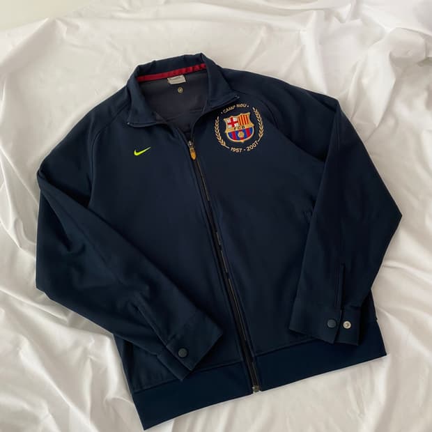 S ) 나이키져지 집업 운동복 축구유니폼 유니폼fcb