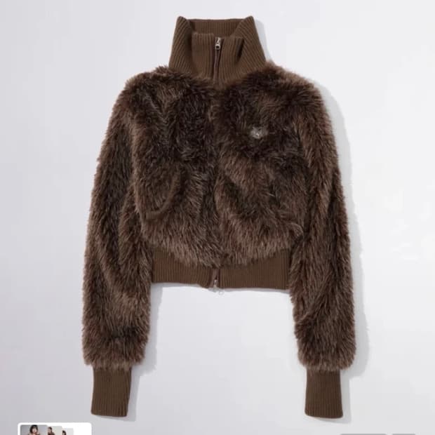 스컬프터 퍼 집업