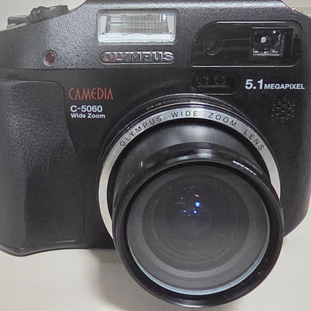 올림푸스 키메디아 C-5060 빈티지 디지털카메라