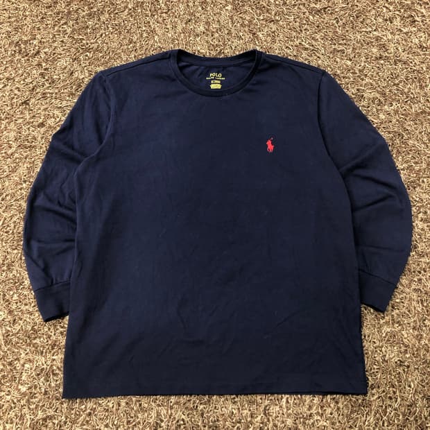 폴로 랄프로렌 네이비 포니 롱슬리브 긴팔 티셔츠