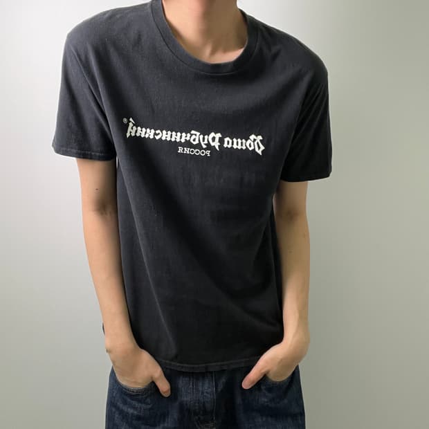 고샤 루브친스키 블랙 반팔 티셔츠 M