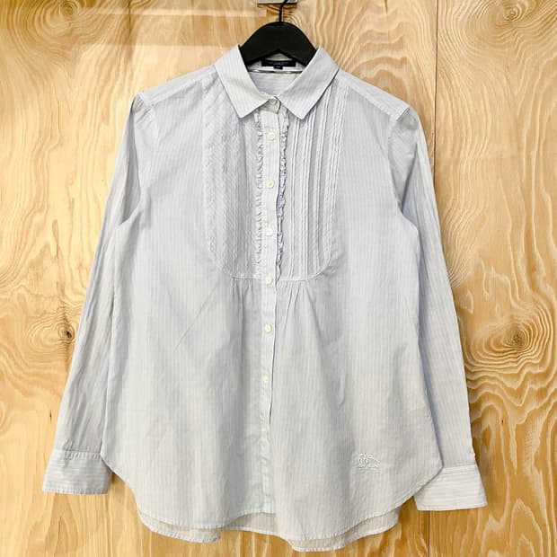 버버리 프릴 블라우스 셔츠